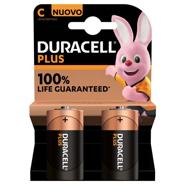 Duracell 019089 - Einwegbatterie - C - Alkali - 1,5 V - 2 Stück(e) - Sichtverpackung