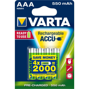 Varta Ready2Use HR03 4pcs - Wiederaufladbarer Akku -...