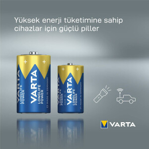 Varta 1x2 High Energy C LR 14 - Einwegbatterie - C - Alkali - 1,5 V - 2 St&uuml;ck(e) - Blau