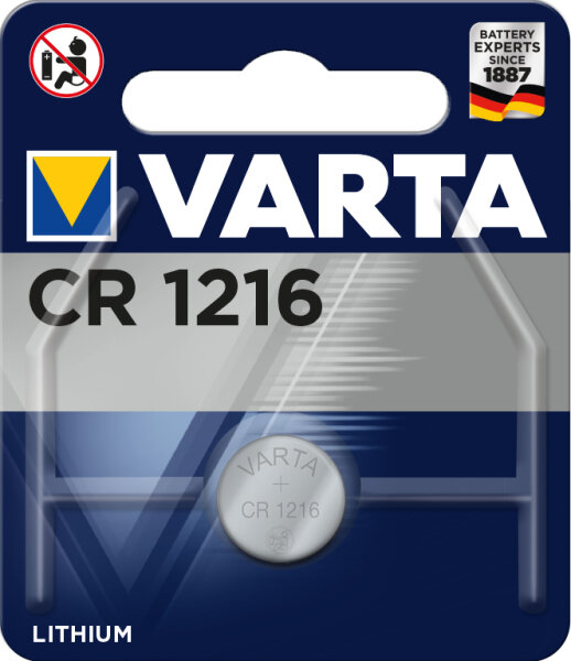 Varta CR1216 - Einwegbatterie - Lithium - 3 V - 1 Stück(e) - 27 mAh - Silber