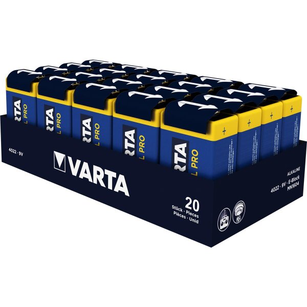 Varta 04022211111 - Wegwerpbatterij - 9V - Alkaline - 9 V - 20 stuk s - Batterie - 9V-Block