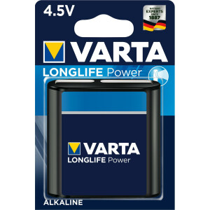 Varta -4912/1 - Einwegbatterie - Alkali - 4,5 V - 1 St&uuml;ck(e) - Schwarz - 67 mm