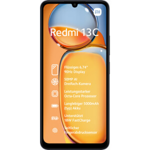 Xiaomi Redmi 1 - Mobiltelefon - 128 GB - Schwarz
