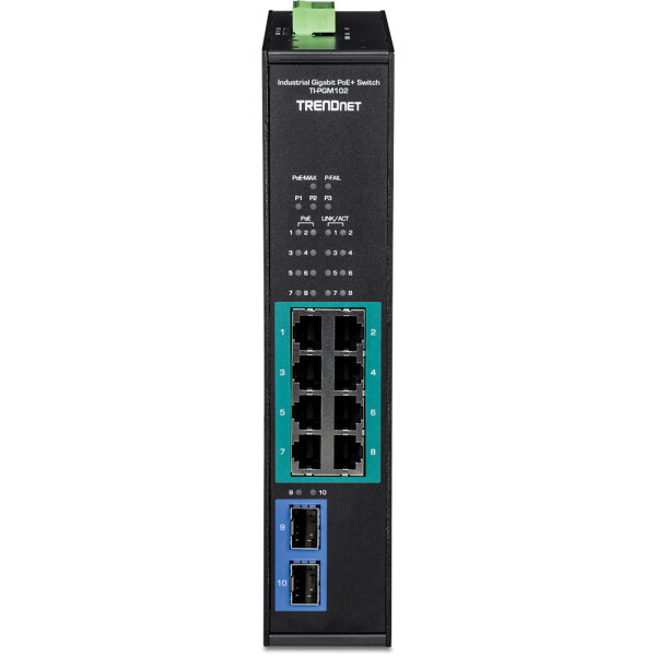 TRENDnet TI-PGM102 - Gigabit Ethernet (10/100/1000) - Vollduplex - Power over Ethernet (PoE) - Wandmontage