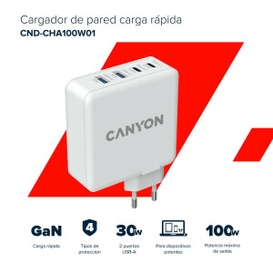 Canyon H-100 - Indoor - AC - 20 V - 5 A - Weiß