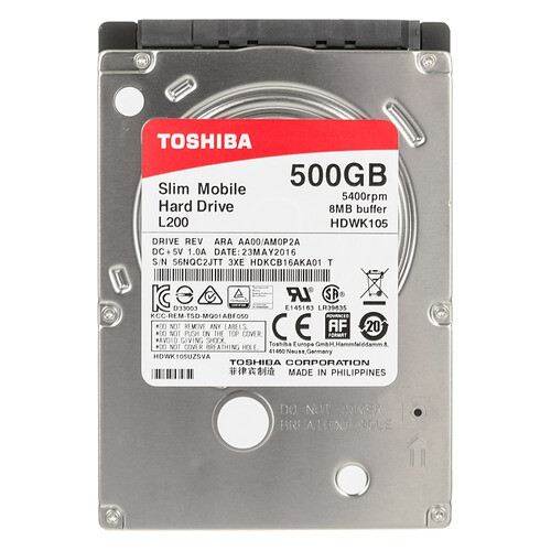 Toshiba L200 500GB - 2.5 Zoll - 500 GB - 5400 RPM