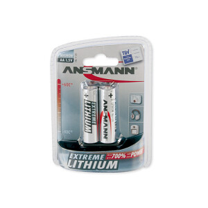 Ansmann Mignon AA/FR6 - Einwegbatterie - Alkali - 1,5 V - 2 St&uuml;ck(e) - Silber - AA/FR6
