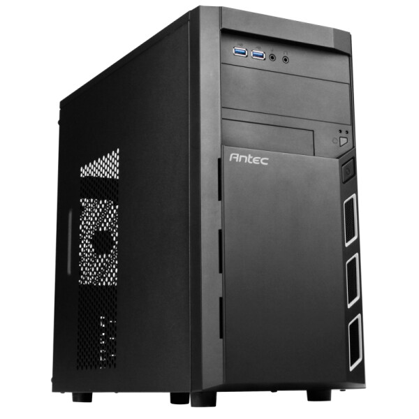 Antec VSK3000 Elite - Mini Tower - PC - Schwarz - micro ATX - Mini-ITX - SGCC - 16 cm