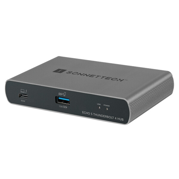 Sonnet Echo 5 - Thunderbolt 4 - Thunderbolt 4 - USB 3.2 Gen 2 (3.1 Gen 2) Type-A - USB Typ-C - 60 Hz - Schwarz - Gleichstrom - 20 V