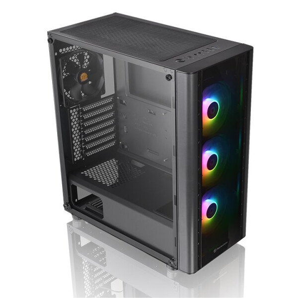 Thermaltake V250 TG ARGB - Midi Tower - PC - Schwarz - ATX - micro ATX - Mini-ITX - SPCC - Gaming