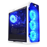 LC-Power Gaming 988W - Blue Typhoon - Midi Tower - PC - Wei&szlig; - ATX - micro ATX - Mini-ITX - Metall - Gaming