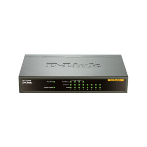 D-Link DES-1008PA - Unmanaged - Fast Ethernet (10/100) -...