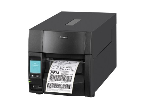 Citizen CL-S700III Printer Black USB LAN - Etiketten-/Labeldrucker