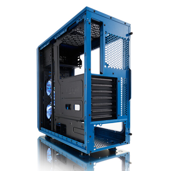 Fractal Design Focus G - Midi Tower - PC - Schwarz - Blau - ATX - ITX - micro ATX - Weiß - Taschenlüfter - Vorderseite