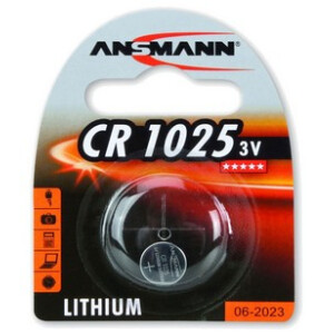 Ansmann 3V Lithium CR1025 - Einwegbatterie - CR1025 - Lithium - 3 V - 1 St&uuml;ck(e) - Silber