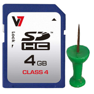 V7 VASDH4GCL4R - Flash-Speicherkarte - 4 GB
