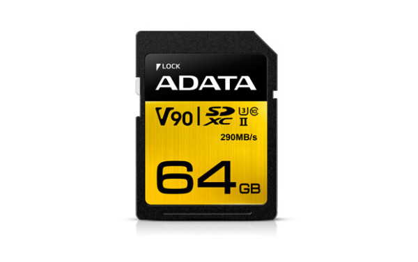 ADATA Premier ONE - 64 GB - SDXC - Klasse 10 - UHS-II - 290 MB/s - 260 MB/s
