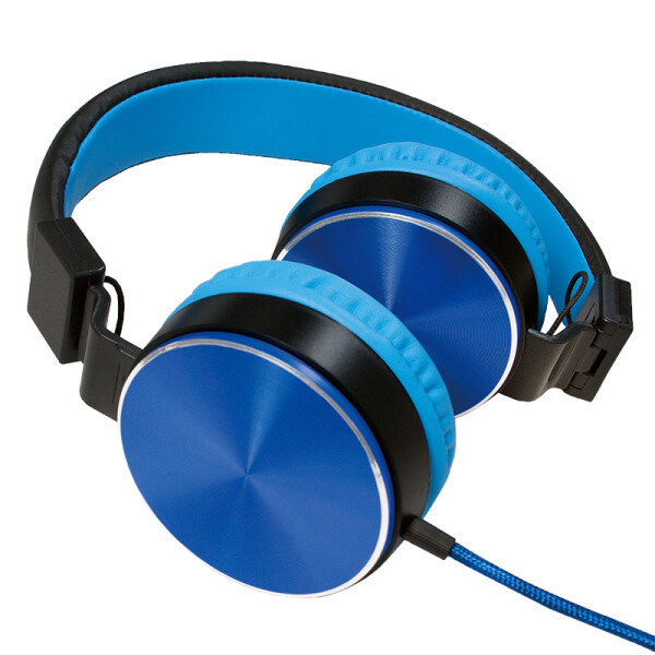 LogiLink HS0049 On-Ear Kopfhörer blau - Kopfhörer