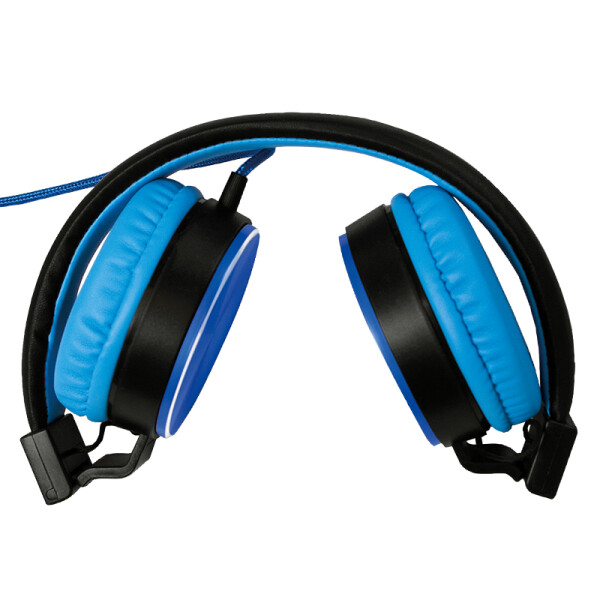 LogiLink HS0049 On-Ear Kopfhörer blau - Kopfhörer