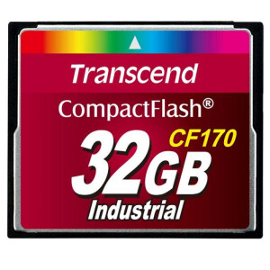 Transcend CF170 - 32 GB - Kompaktflash - MLC - 90 MB/s - 60 MB/s - Hitzebest&auml;ndig - Schockresistent