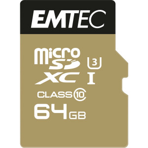 EMTEC Speicherkarte microSDXC 64GB Class10 SpeedIN 95/90...