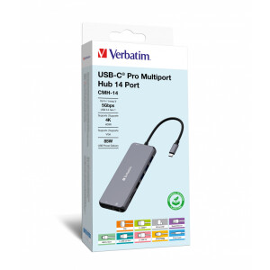 Verbatim USB-C Pro Multiport Hub 14 Port CMH-14 32154