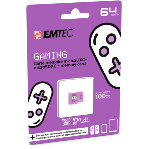EMTEC ECMSDM64GXCU3G - 64 GB - MicroSDXC - UHS-I - 100...