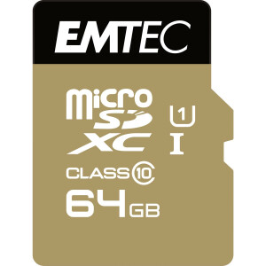 EMTEC Gold+ - Flash-Speicherkarte ( SD-Adapter inbegriffen ) - 64 GB