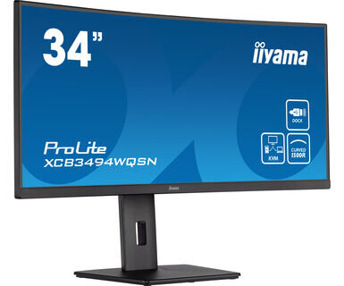 Iiyama ProLite XCB3494WQSN-B5 - 86,4 cm (34 Zoll) - 3440 x 1440 Pixel - UltraWide Quad HD - 0,4 ms - Schwarz