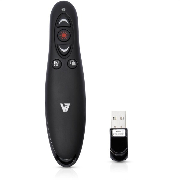 V7 Professional Wireless Presenter - Präsentations-Fernsteuerung - 5 Tasten