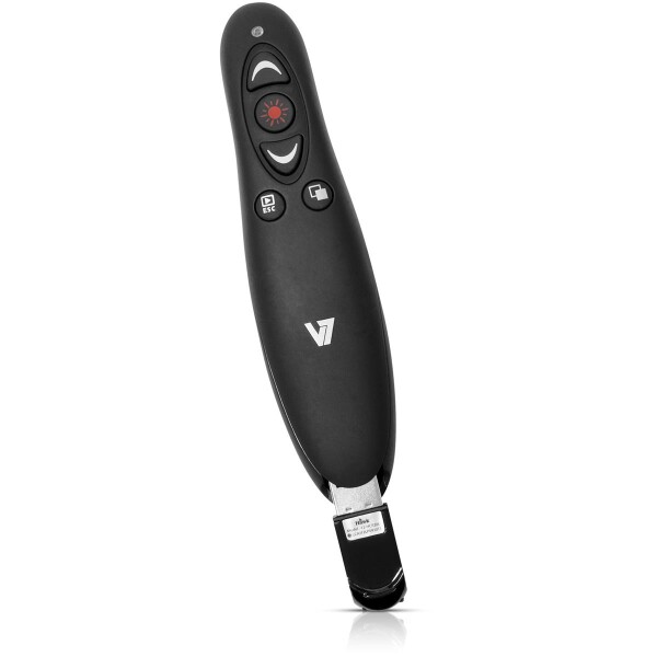 V7 Professional Wireless Presenter - Präsentations-Fernsteuerung - 5 Tasten
