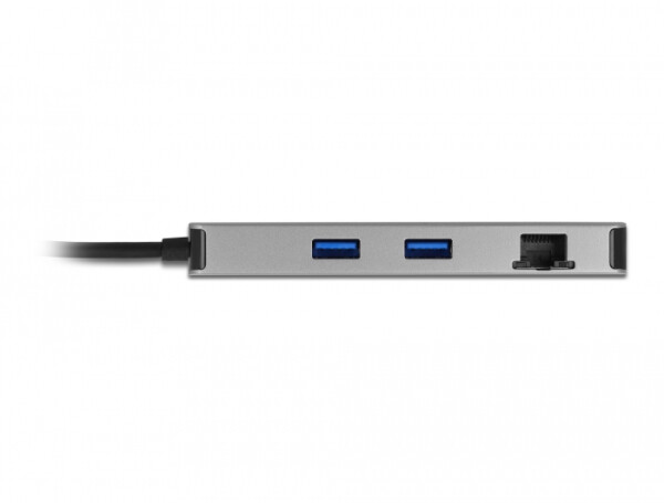 Delock 87004 - Kabelgebunden - USB 3.2 Gen 1 (3.1 Gen 1) Type-C - 85 W - 1.4/2.2 - 10,100,1000 Mbit/s - Grau