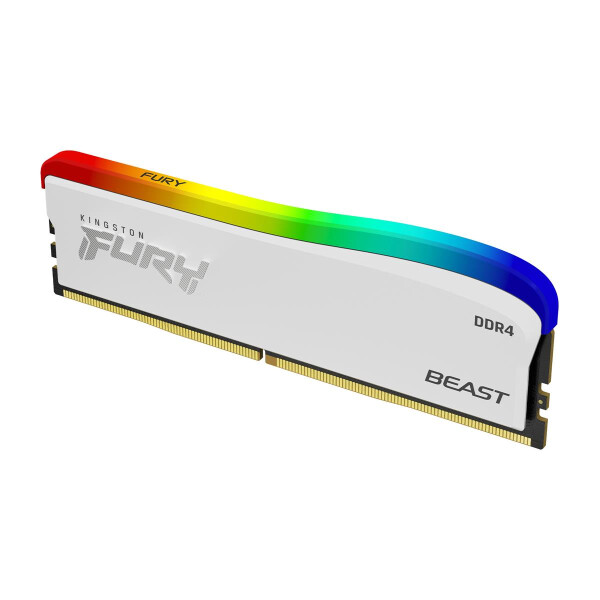 Kingston FURY Beast RGB Special Edition - 8 GB - 1 x 8 GB - DDR4 - 3200 MHz - 288-pin DIMM - Weiß