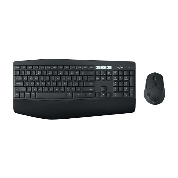 Logitech MK850 Performance Wireless Keyboard and Mouse Combo - Volle Größe (100%) - RF Wireless + Bluetooth - Schwarz - Weiß - Maus enthalten