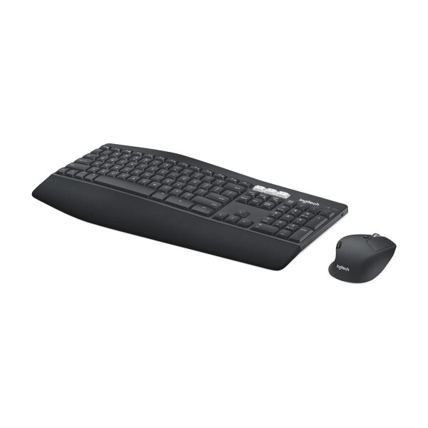 Logitech MK850 Performance Wireless Keyboard and Mouse Combo - Volle Größe (100%) - RF Wireless + Bluetooth - Schwarz - Weiß - Maus enthalten