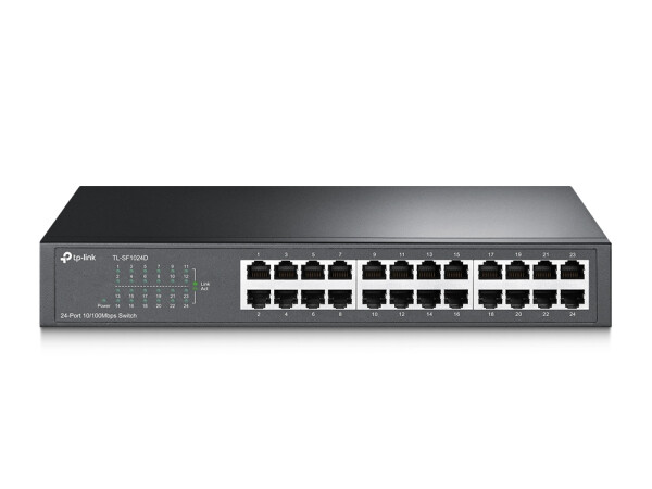 TP-LINK TL-SF1024D - Unmanaged - Fast Ethernet (10/100) - Rack-Einbau