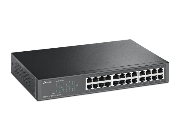 TP-LINK TL-SF1024D - Unmanaged - Fast Ethernet (10/100) - Rack-Einbau