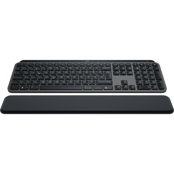 Logitech MX Keys S - Volle Größe (100%) - RF Wireless + Bluetooth - Scherenschlüsselschalter - QWERTZ - LED - Graphit