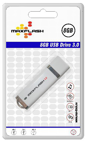 MAXFLASH 8GB Maxflash USB Stick 3.0 Highspeed, Retail