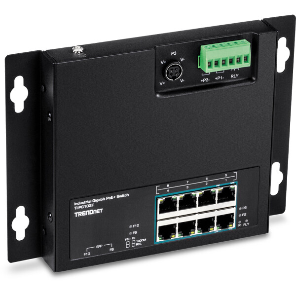 TRENDnet TI-PG102F - Gigabit Ethernet (10/100/1000) - Vollduplex - Power over Ethernet (PoE) - Wandmontage
