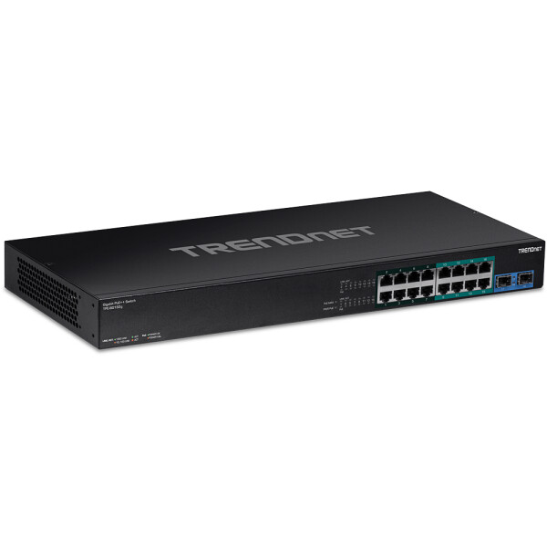 TRENDnet TPE-BG182G - Unmanaged - Gigabit Ethernet (10/100/1000) - Vollduplex - Power over Ethernet (PoE) - Rack-Einbau - 1U