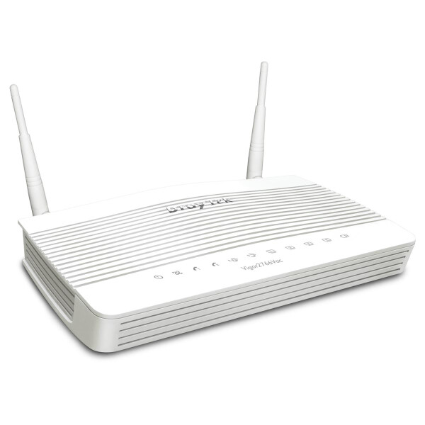 Draytek Vigor 2766Vac - Wi-Fi 5 (802.11ac) - Dual-Band (2,4 GHz/5 GHz) - Eingebauter Ethernet-Anschluss - ADSL2+ - Weiß - Tabletop-Router