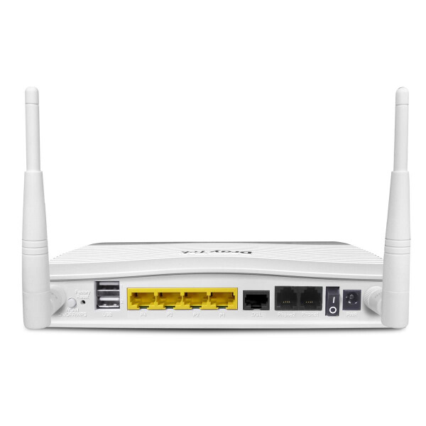Draytek Vigor 2766Vac - Wi-Fi 5 (802.11ac) - Dual-Band (2,4 GHz/5 GHz) - Eingebauter Ethernet-Anschluss - ADSL2+ - Weiß - Tabletop-Router