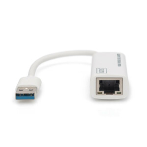 DIGITUS DN-3023 - USB 3.0 auf Gigabit Ethernet Adapter USB-A Stecker, 10/100/1000 Mbps, USB 3.0,