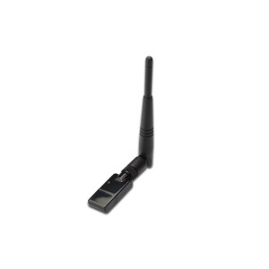 DIGITUS DN-70543 - Wireless 300N USB 2.0 adapter, 300Mbps Realtek 8192 2T/2R,externe Antenne, mit WPS