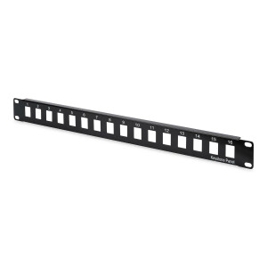Patchpanel Modular 16port 1HE 19&quot; 1HE, RAL9005,...