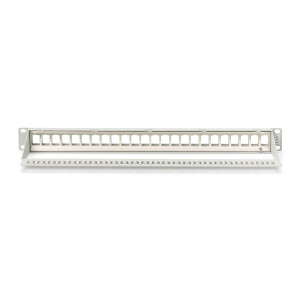 Patchpanel Modular 24port 1HE 19&quot; 1HE, RAL7035 shielded