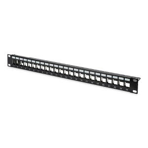 Patchpanel Modular 24port 1HE 19&quot; 1HE, RAL9005 shielded