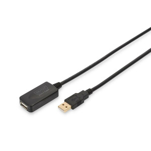 DIGITUS DA-70130-4 - USB 2.0 Repeater Kabel USB A male / A female, L&auml;nge 5m