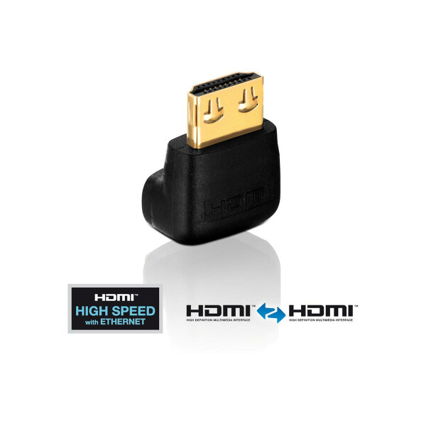 Adapter HDMI A ST&lt;&gt;BU  90&deg;